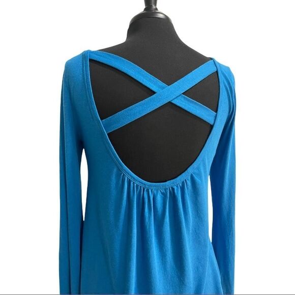 Victoria's Secret Blue Bell Sleeve Swing Top Sz S - Picture 6 of 11